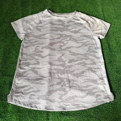 Athletic Works Raglan Sleeve Crew Neck Camouflage Gray Running T-Shirt Size XXL - Image 1 of 4