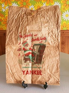 Vintage Christmas Paper Bag Yankee Department Store Advertisement 1970’s Display - Picture 1 of 10