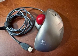 Logitech T-BB18 TrackMan Wheel USB Trackball Maus mit Scroll - Bild 1 von 3