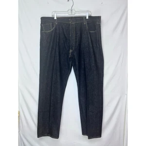 Levi's 501 Herren Größe 46 x 34 schwarz Knopfleiste gerades Bein 5 Taschen Denim Jeans - Bild 1 von 7
