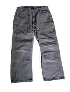 Vintage Carhartt B136 grau Carpenter Doppelkniehose Herren passt 34 x 28,5 Maler  - Bild 1 von 20