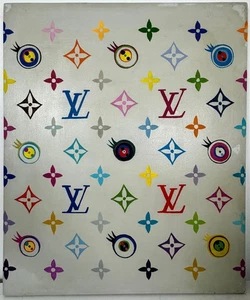 Takashi Murakami (Handarbeit) Acrylbild auf Leinwand signiert, Vintage Kunst - Bild 1 von 3