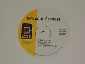 RAW SOUL EXPRESS self titled Lp RECORD FUNK SOUL 1976 ( *NO COVER ) - Foto 1 di 1