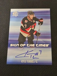 2015-16 UD SP AUTHENTIC KYLE TURRIS SOTT-KT SIGN TIMES AUTO AUTOGRAPH - Picture 1 of 2