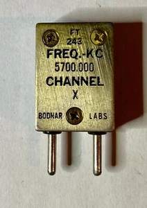 Bodnar Labs FT-243 Crystal, Freq. 5700 KC - Picture 1 of 3