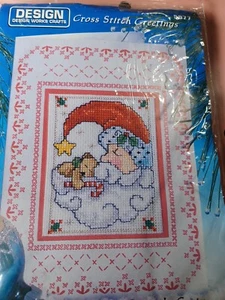 2 Design Works Craft Santa Christmas Cross Stitch Kits - Picture 1 of 5