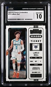 2022 Panini Contenders LaMelo Ball #72 CGC GEM MINT 10 - Picture 1 of 2