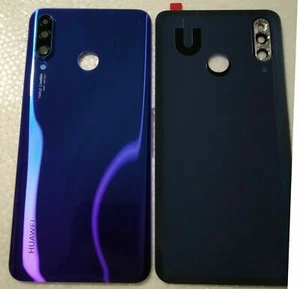 VETRO POSTERIORE BACK COVER COPRI BATTERIA PER HUAWEI P30 LITE BLU ARURORA - Imagen 1 de 4