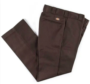 Original 874 Dickies Work Pants 874 Brown Pants 36x36 Straight Leg - Picture 1 of 8