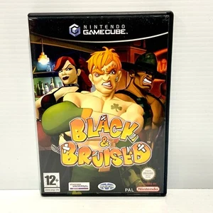 Black and Bruised + Manual - Nintendo Gamecube - Tested & Works - Free Postage! - Picture 1 of 4