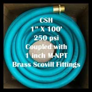 CSH 1" x 100ft. Fuel Hose Assembly 250 psi Coupled with 1" (M)NPT - Picture 1 of 3