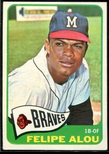 1965 Topps Vintage Felipe Alou #383 Milwaukee Braves