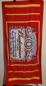 Toalla de playa vintage Budweiser Can Label roja  - Imagen 1 de 4
