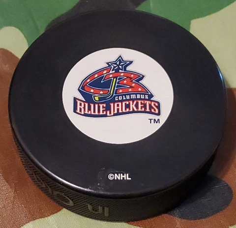 COLUMBUS BLUE JACKETS NHL OFFICIAL LICENSED HOCKEY PUCK MADE IN 🇸🇰 INGLASCO Cover