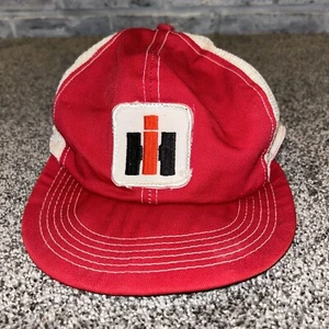 Vintage Trucker Hat International Harvester Mesh Back Snapback Floppy Bill - Picture 1 of 6