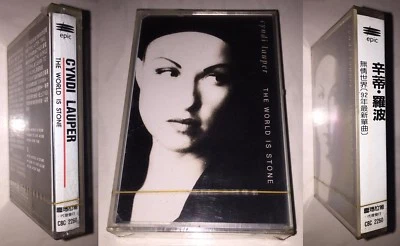 Cyndi Lauper 1992 The World Is Stone Taiwan Edition Cassette Tape Single Sealed - Image 1 of 4