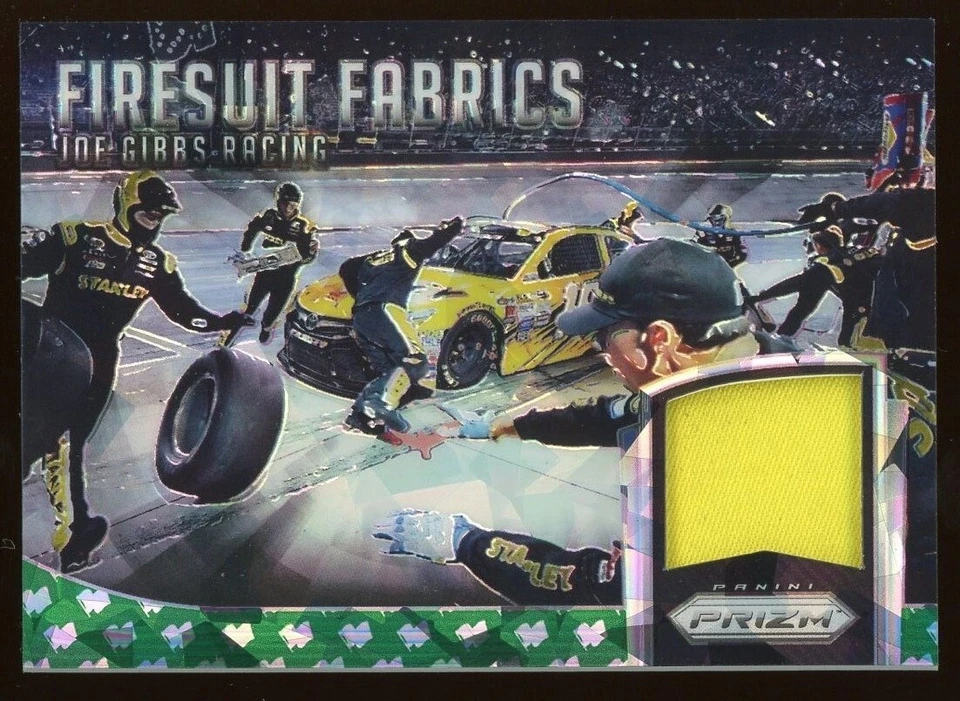 2016 Panini Prizm Nascar: Firesuit Fabrics Green Flag Carl Edwards /99 - Image 1 of 2