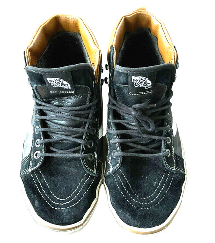 Scarpe VANS OFF THE WALL unisex uomo 9 donna alte 10 5 top SK8 pelle scamosciata 721454