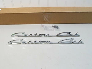 Camión Ford F100/1100 1957-1960 "cabina personalizada" emblemas/guiones de puerta nuevos... par - Imagen 1 de 6