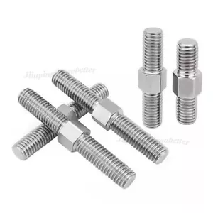 Pernos de doble extremo M3 M4 M5 pernos rosca izquierda y derecha varilla de tornillo 304 acero inoxidable - Imagen 1 de 11