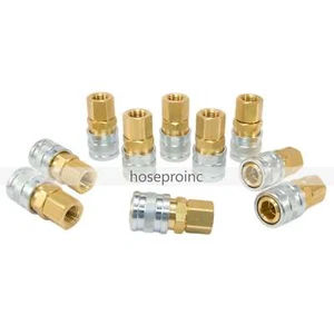 10 piezas 1/4 NPT Accesorios de Manguera de Aire Estilo M Línea de Herramientas Compresor Enchufe de Construcción - Imagen 1 de 6