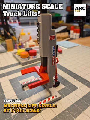Miniature 1/14 Scale Truck Lift for Radio Control or Diorama - Image 1 of 4