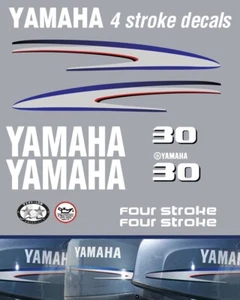 YAMAHA 30hp 4 stroke outboard decals - Picture 1 of 1
