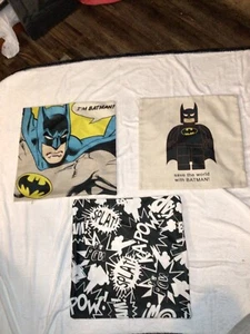 Batman Comic Lot Of 3 Decorative Pillow Cases - Picture 1 of 24