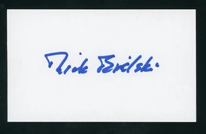 Tarjeta índice firmada por Richard Bielski NFL Colts Super Bowl V campeón 3x5 G1258 - Imagen 1 de 1