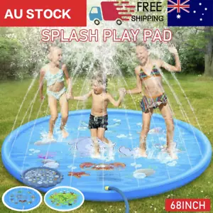 170cm Splash pad For Kids Sprinkler Water Play Mat Inflatable Spray Outdoor Pool - Picture 1 of 15