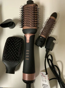 💈 Elle Premiere HairDryer Brush & Volumizer W/4 Interchangeable Heads🆕NO BOX - Picture 1 of 3