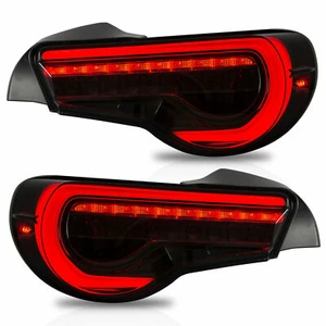 SMOKED LED valenti Style Taillights for 2017-2019 Toyota 86 Taillamps Assembly - Picture 1 of 8