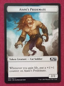 Magic The Gathering 2020 CORE SET M20 AJANI'S PRIDEMATE token card MTG - Picture 1 of 2