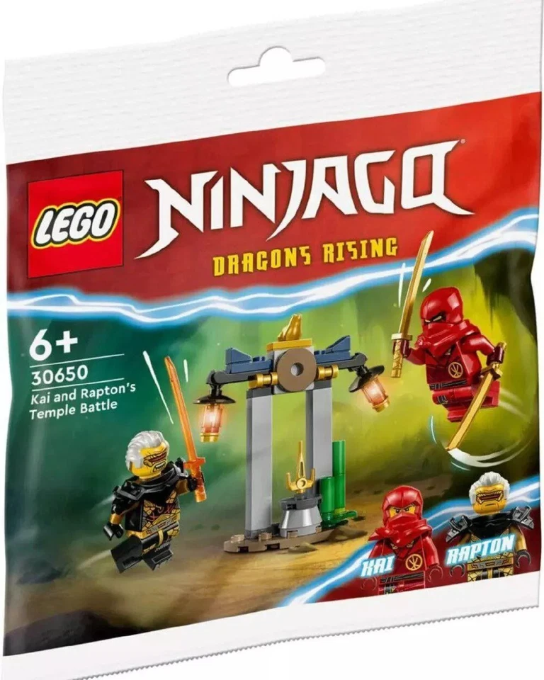 LEGO POLYBAG NINJAGO KAI AND RAPTON'S TEMPLE BATTLE REF 30650 *NEUF SCELLÉ*  - Photo 1/1