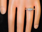 NICE Ladies 14K White Gold .78 Ct TW Princess Cut Diamond Wedding Ring, Size 6.5
