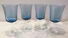 Vintage Fostoria PRINCESS BLUE Water Glass / Goblet~6 5/8" 1971 - 1980~Set Of 4