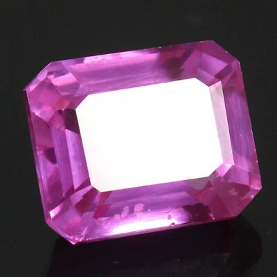 10,30 ct natürlicher UTAH-Bixbit roter Beryll 12 x 10 mm Smaragd-zertifiziert... - Bild 1 von 4