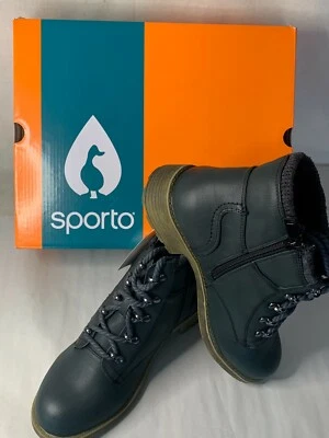 Botín de excursionista Sporto Brandy resistente al agua con cordones para damas 8M - oliva Foto 1 de 4