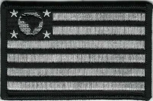 Black White Flag of Sao Paulo Brazil Brasil Patch Fits For VELCRO® BRAND Loop Fa - Bild 1 von 1