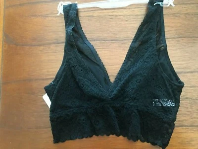 New So Brand Junior Black Lace Plunge Bralette XSmall,  Medium  MSRP$24 - Image 1 of 3