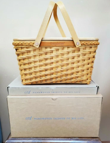 Longaberger 2000 Founder's Basket Set - New Cover