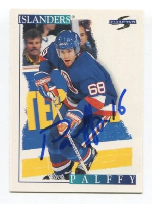 1995 Pinnacle Zigmund Palffy Signed Card Hockey NHL Autograph AUTO #267 - Image 1 of 2