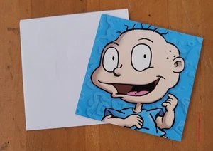 Vintage 2000 Nickelodeon Rugrats Tommy Pickles Mini Greeting Card & Envelope - Picture 1 of 7