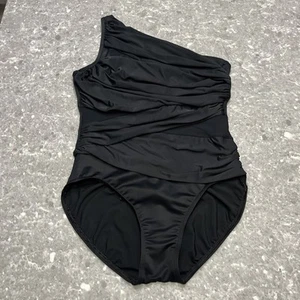 Miraclesuit Network Jena One Piece Black On shoulder Swimsuit See Measurements - Picture 1 of 6