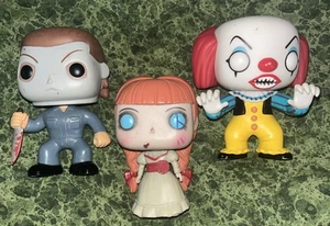 3 Funko Pop! Movies: Halloween Michael Myers Conjuring Annabelle & It Pennywise - Picture 1 of 8