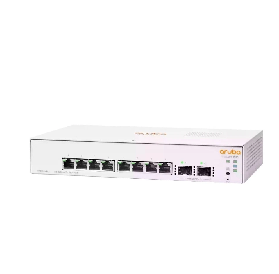 Aruba Instant On 1930 8-Port Gb Ethernet 8 x GE, 2X 1G SFP, L2+ Smart Switch US - Image 1 of 1