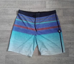 Hurley Phantom Boardshorts W36 – Surf Swim Shorts Quick Dry Multicolour Striped - Picture 1 of 8