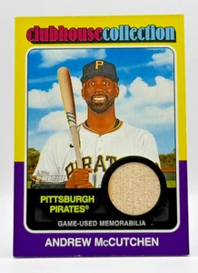Andrew McCutchen 2024 Topps Heritage High Number Bat Relic #CCR-AM Pittsburgh  - Picture 1 of 2