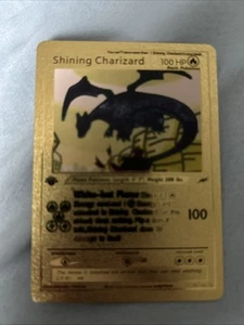 Pokémon TCG Shining Charizard Neo Destiny 107/105 Holo Gold Foil 1st Edition!! - Picture 1 of 4