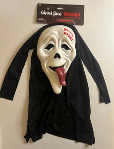 Jon Abrahams signiert Ghostface Wassup Maske Gruselfilm Autogramm Auto Beckett BAS - Bild 1 von 4